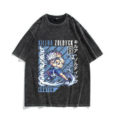 Full-time hunter anime T-shirt short sleeve summer wash do old loose