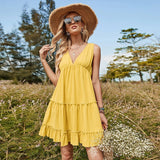 Women Dress Summer V-neck Dress