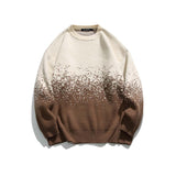 Unisex Sweater Autumn Gradient round Neck Thickened Sweater