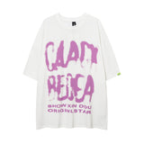 Men T Shirt Five-Pointed Star Puff Print Short Sleeve T-shirt