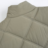 Unisex Winter Cotton Coat Stand-up Collar Cotton-Padded Clothes Vintage Zipper Pocket Warm-Keeping Cotton Clothing