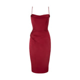 Women Dresses Sexy Hip Spaghetti Straps Dress Dress Suspender Skirt (Zns0409)