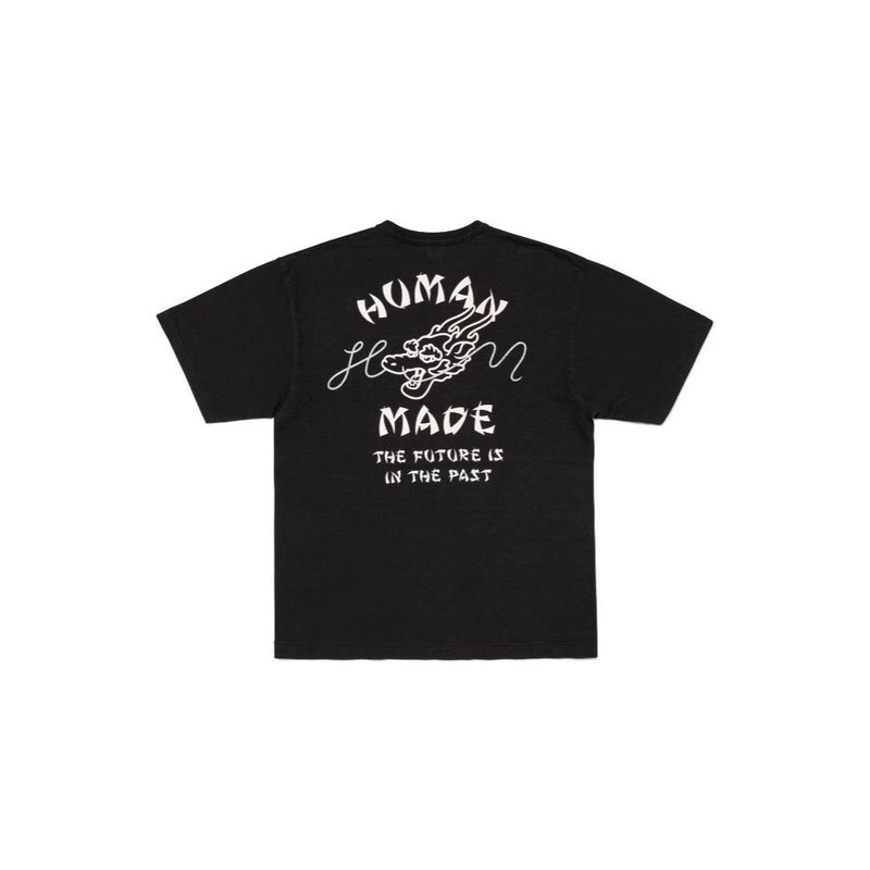 Men T-shirts Year of the Dragon pattern retro letter print short sleeve