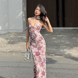Women Dresses Spring Slim-Fitting Sheath Dress Sling Dress (Csm202403)