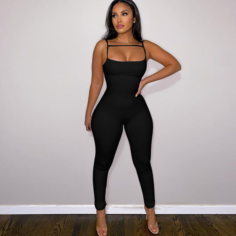 Women Jumpsuit Summer Suspender Jumpsuit