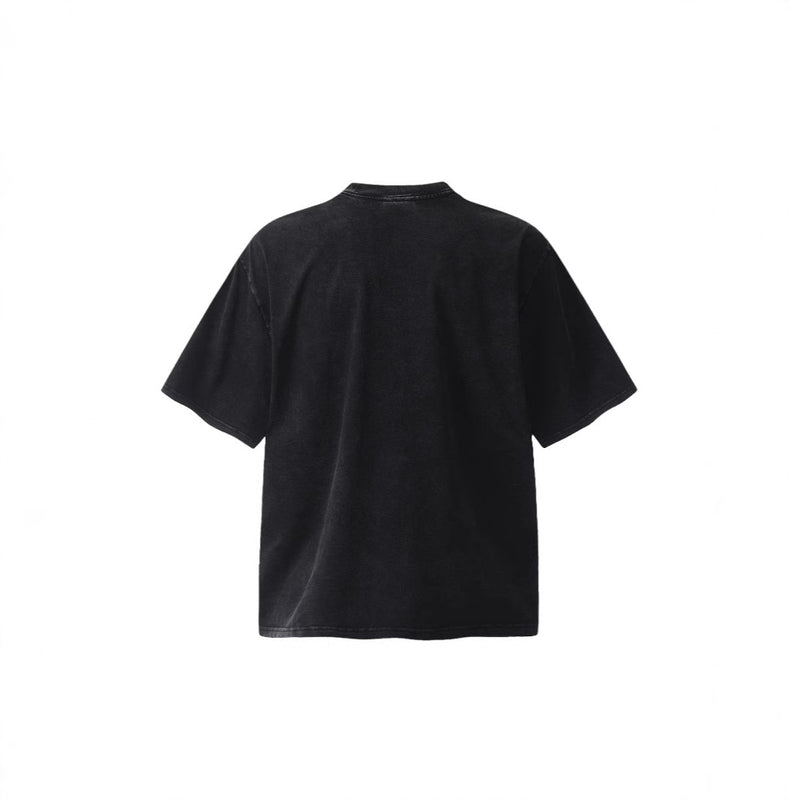 Mens T-shirts Tupac print vintage washed do old short sleeves