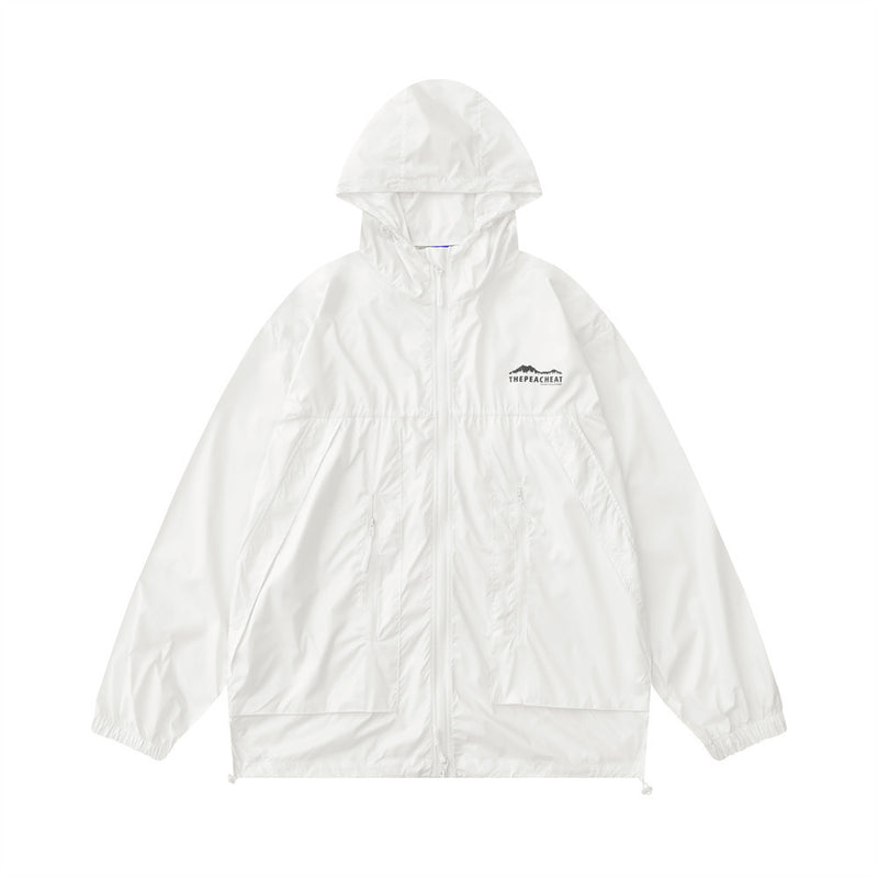Men Jacket Coat Function Shell Jacket Spring and Autumn Sports Style Loose Outdoor Sun-Proof Clothes Jacket