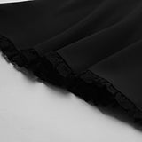 Women Dress Lace Dress Spring round Neck A- line Skirt