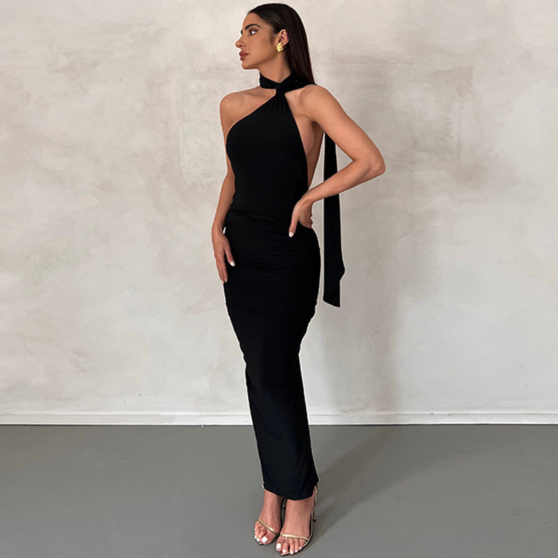 Women Dresse Dress off-the-Shoulder Backless Sexy Dress