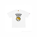 Men T-shirts HUMAN Tiger Head Printed Short Sleeves