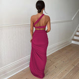 Women Dresses Autumn Sexy Backless Slim Fit Split Skirt Suit