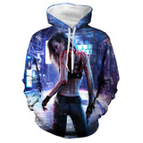 Cyberpunk 2077 Hoodie Samurai Themed Hoodie Sweatshirt Surrounding the Game