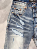 Purple Brand Jeans Hole & Patch Jeans #7040