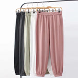 Women Sweatpants Summer Ankle-Tied Exercise Casual Pants