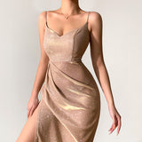 Women Dresses Spring Sexy Deep V Strap Dress