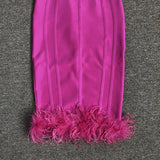 Women's Evening Dress Backless Tight Skirt Bandage Dress