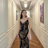 Women Dresses Summer Sexy Slim Hip Long Dress Casual Suspender Skirt