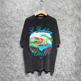 Amiri T Shirts Washed and Worn Retro Short Sleeve T-shirt