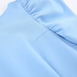 Women Dress Spring/Summer round Neck Puff Sleeve Dress Sheath Tight Dress
