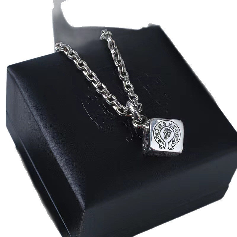 Chrome Hearts Necklace Square Dice Pendant Men