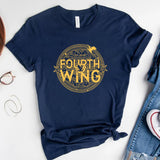 Retro Fourth Wing T-shirt Basgiath War College Shirt Dragon