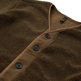 Unisex Winter Cotton Coat Autumn Polar Fleece Collarless Jacket Vintage Top