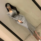 Women Dresses U-Collar Long Skirt Umbrella Skirt Long Skirt