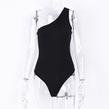 Women Jumpsuit Spring and Summer Sleeveless Oblique Shoulder Jumpsuit