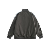 Unisex Jacket Retro Patchwork Contrast Color Loose Jacket Baseball Uniform