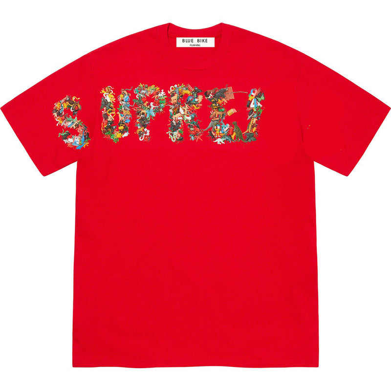 Men T-shirts 21SS Toy Pile Letter Loose Short Sleeve Crew Neck T-Shirt Trend Loose