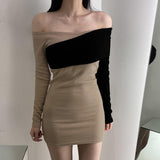 Women Dresses Khaki Hip Skirt Skirt