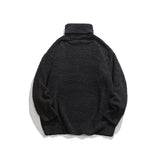 Unisex Sweater Winter Solid Color Turtleneck Sweater