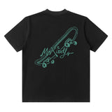 Men T Shirt Hip Hop Retro Graffiti Short Sleeve T-shirt
