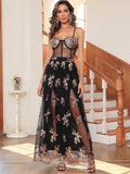 Women's Evening Gown Sexy Retro Sequins Dress Evening Dress