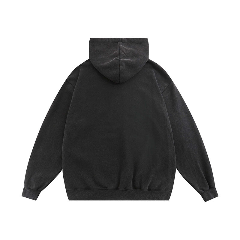 Men Hoodie Graffiti Printing Cropped Hoodie