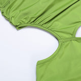 Women Dresses Sexy Cutout Backless Dress (Bla0420)