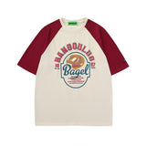 Men T Shirt Vintage Fun Printing Short Sleeve T-shirt