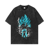 Washed and old T-shirt summer men's top