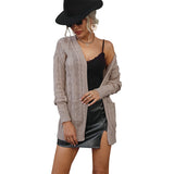 Women Knitted Sweater Fall Winter Coat