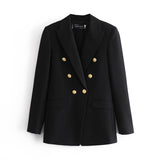 Women Suits Jacket Autumn and Winter Suit Short Double Breasted Suit