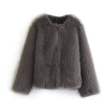 Women Jacket Autumn and Winter Faux Fur Jacket Coat