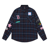 Unisex Jacket Autumn Collage Plaid Shirt