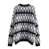 Women Sweater Knitwear Autumn Classic Style Feather Tassel Knitwear round Neck Loose Pullover Sweater