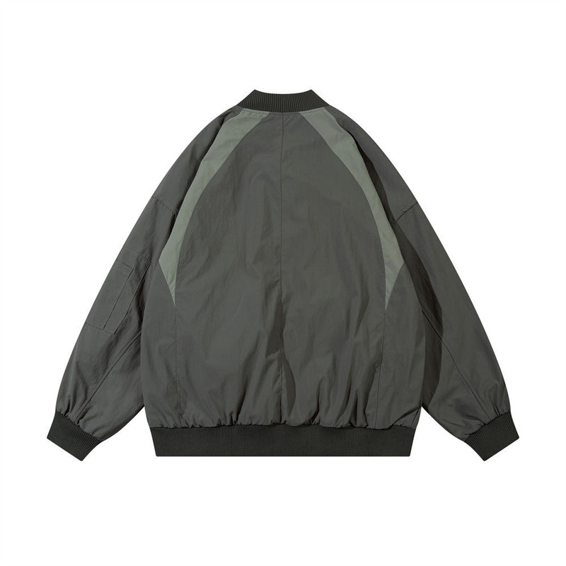 Men Jacket Coat Loose Casual Bomber Jacket Men Autumn Coat