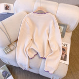 Women Knitwear Autumn and Winter V-neck Sweater Female Loose Knitted Cardigan