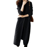 Women Knitwear Fall/Winter Long Knitted Cardigan
