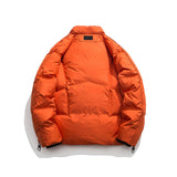 Unisex Winter Cotton Coat Three-Dimensional Pocket Decoration Stand-up Collar down Jacket