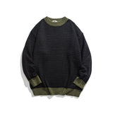 Unisex Sweater Winter Contrast Color Casual Knitwear