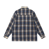 Unisex Jacket Fall Plaid Cardigan