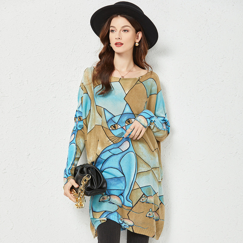 Women Knitwear Casual Pullover Loose Sweater